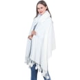thumbnail image 3 of PIKADINGNIS Women Wrap Shawls Winter Warm Fluffy Plush Wrap Scarf Cardigan Cape Coat, 3 of 6