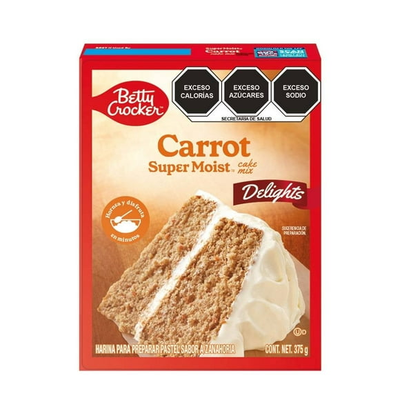 Harina para pastel Betty Crocker sabor zanahoria 375 g