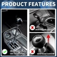 thumbnail image 3 of Perilla de cambio de coche Unique Bargains, 11 cm universal para palanca de cambios de vehículos automáticos y manuales con 3 tornillos de aleación de aluminio, 1 juego azul, 3 of 6