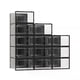 thumbnail image 4 of Caja de almacenamiento de zapatos Caja de zapatos de plástico transparente para oficina Caja de zapatos a prueba de polvo y humedad Caja de zapatos simple con cajón abatible de estilo, 4 of 4