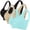 Light Blue, variant on Bosfbaoi 3 Pack Plus Size Full Support Sleep Bra, Seamless Mesh Breathable Wireless Bra, Soft Stretchy Everyday Comfort Bralette, Size S-XXL