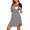 Navy Blue, variant on ZTTD Women's Maternity Short Sleeve Round Neck Striped Print Nursing Dress for Breastfeeding, Sizes S-2XL