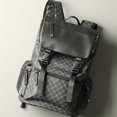 thumbnail image 4 of PU Leather Large Capacity Travel Backpack Laptop Backpack School Bag For Middle High School College Student, 4 of 5