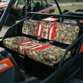 thumbnail image 2 of FKELYI UTV Seat Covers Compatible with Polaris Ranger XP 1000 2017-2023 American Flag Elk Camo Leaf Print Dustproof ATV Bench Cover Backrest Protector UTV Interior Decor, 2 of 7