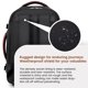 thumbnail image 4 of Mochila de viaje LOVEVOOK de 40 litros con 3 cubos de embalaje para mujeres y hombres, 4 of 7