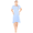 Blue, variant on Womens Nightgowns Sleepwear Soft Pajama Dress Nightshirts