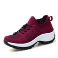 thumbnail image 2 of Hiigy Women's Sneaker Mesh Walking Shoes Air Cushion Waterproof Platform Socks Loafers Sports Shoes, 2 of 7