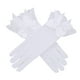 thumbnail image 4 of Guantes de encaje para mujer, guantes de novia con decoración de lazo, guantes de disfraz elegantes y duraderos para Blanco, 4 of 9