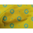 thumbnail image 3 of oneOone Coton Cambric Jaune Tissu Ikat Style Robe Tissu Tissu Imprimé par la Cour 56 Pouces de Large, 3 of 3