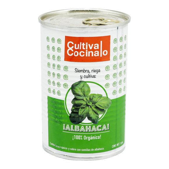 Kit De Cultivo De Albahaca Pisumma Con Semillas Y Sustrato