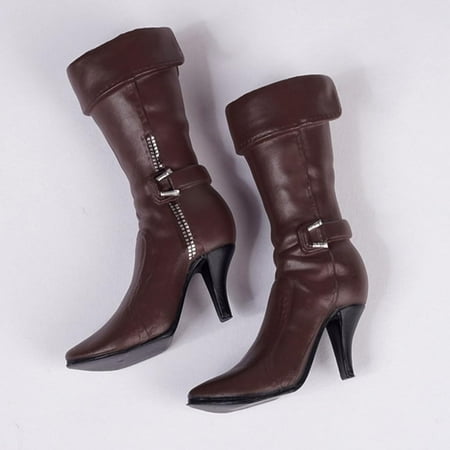 

1:6 Scale Brown Mid- High Heeled for 12 Female Body