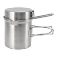 thumbnail image 2 of Camping Wood Stove Pot, Windproof Rustproof Stainless Steel Wood Stove Cooking Pot Set  For Travel, 2 of 8