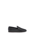 thumbnail image 3 of Lucky Brand Brazio Slip-on Black Leather Loafer Flat Smoking Slipper Loafer (6.5, BLACK), 3 of 6