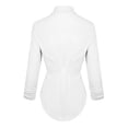 thumbnail image 2 of Hybrid & Company Womens Casual Work High Low Blazer Jacket JK45590X 1073T White 2X, 2 of 7