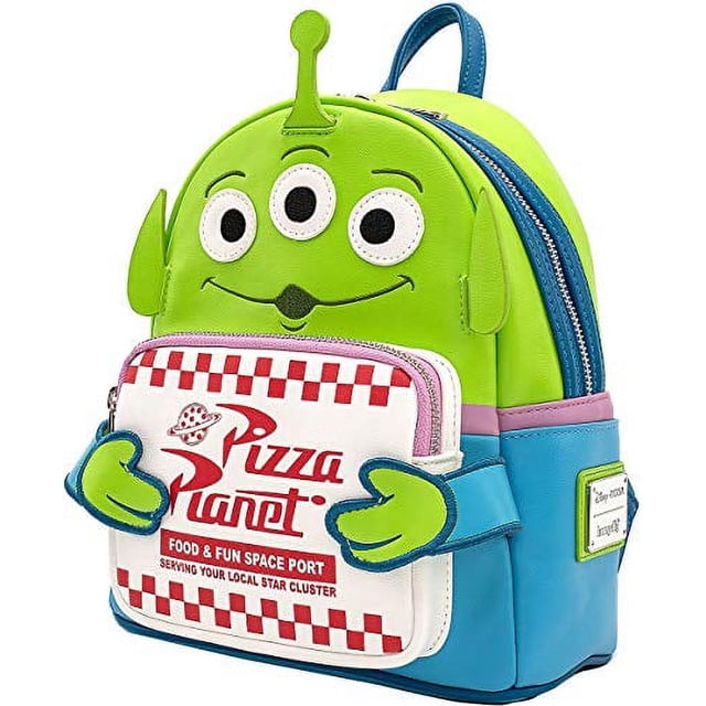 Disney Toy Story Alien Pizza Planet Box Faux Leather Mini Backpack