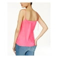 thumbnail image 2 of GUESS Womens Amari Liquid Cami Tank Top, Pink, Small, 2 of 2