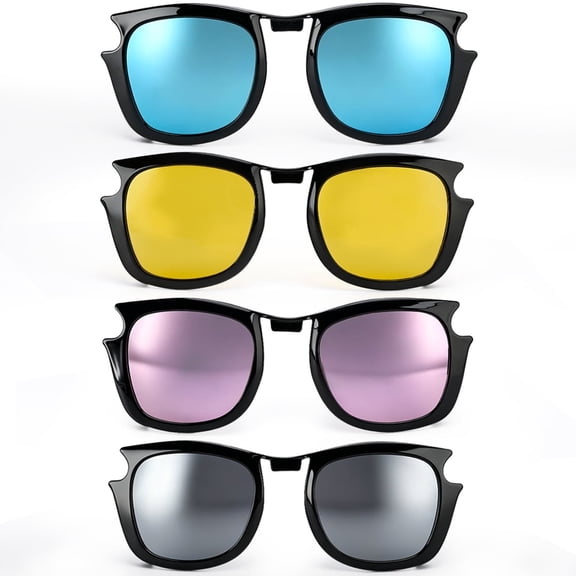 4Pcs Polarized Clip for Ray-Ban Meta Wayfarer & Gen 2 (RW4006/RW4012 Standard 50-22)