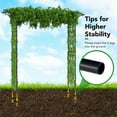 thumbnail image 6 of Topbuy 7 FT Garden Arch Arbor Metal Frame Stand Trellis w/Flat Top Design for Climbing Plants, 6 of 9