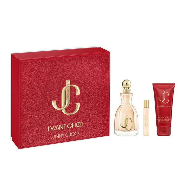 Perfume 詰め合わせ Jimmy Choo I Want Choo Women's 3 pcs Perfume Gift Set (3.4 Eau De