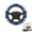 Blue Mandala, variant on HUIACONG Cute Strawberry Golf Cart Steering Wheel Covers 13-14 Inches Easy to Install Unversial Golf Steering Wheel Cover Flannel Warm Fashion Interior Covers for EZGO Club Cars