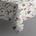 thumbnail image 4 of Multicolor Christmas Gnome Pattern Rectangle Tablecloth 60"x120",Waterproof Polyester Rectangle Table Cloth, Wipeable Spillproof Polyester Tablecloth for Dining, Camping, Indoor and Outdoor, 4 of 6