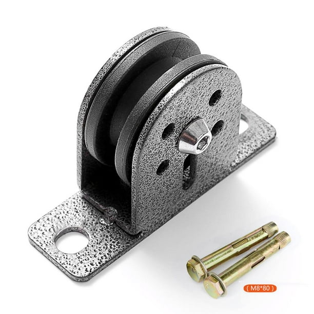 Bloque de polea fija de acero, carga de 300 kg, de cable de gimnasio en casa, construcción de poleas de una sola rueda, rodillo de cable de cu Macarena Polea fija de cable de fitness