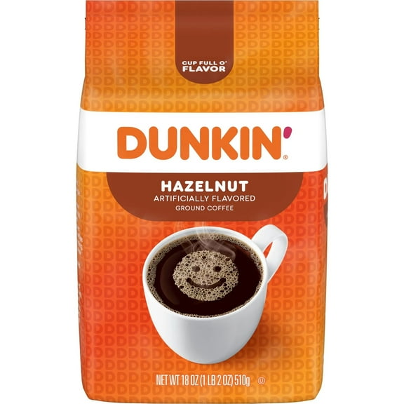 Hazelnut Flavored Ground Coffee, 18 Oz (Packaging May Vary)
