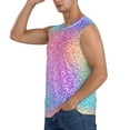 thumbnail image 3 of Fotbe Men's Colorful Glitters Print Men's Sleeveless Muscle Tank Tops Casual T-Shirts for Gym Workout Beach-Small, 3 of 8