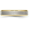 thumbnail image 4 of Chisel Stainless Steel Brushed and Polished Yellow IP-plated 5.2mm Beveled Edge Band - Ring Size 12.0, 4 of 8