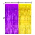 thumbnail image 6 of Vibrant Purple & Gold Foil Fringe Curtains for Graduation, Baby Shower, Eid Party Decorations - 3 Pack Photo Backdrop Streamers & Celebration Supplies, 6 of 7