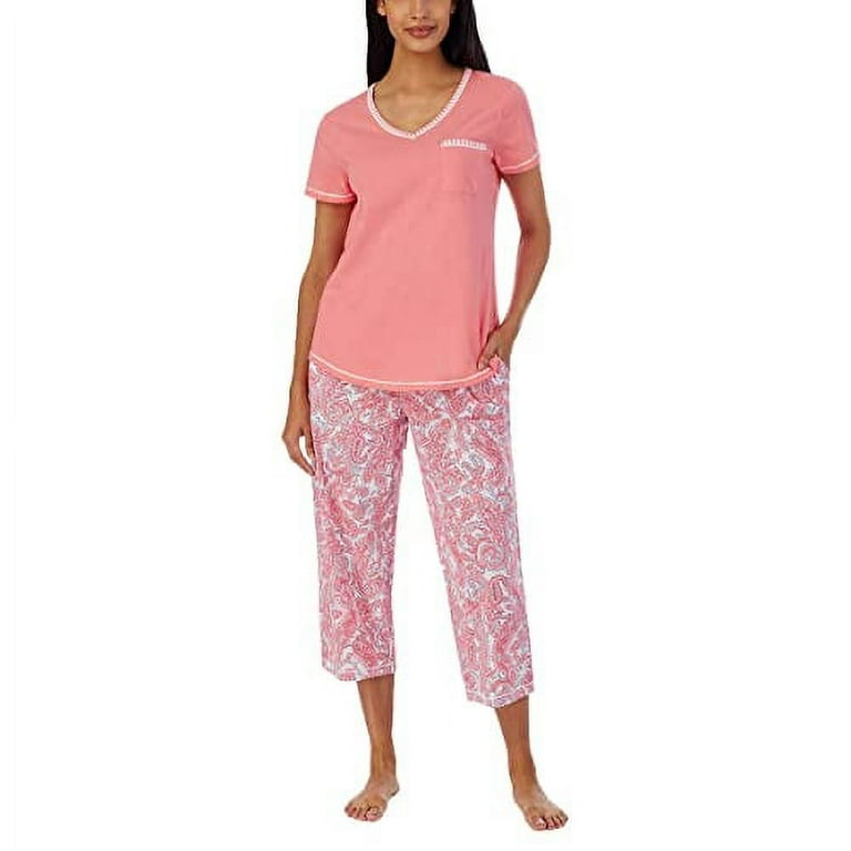 Carole Hochman Women s 4 Piece Pajama Set Tank Top Short Sleeve