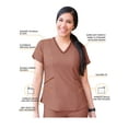 thumbnail image 3 of Adar Pro Modern Athletic Scrub Set For Women - Modern V-Neck Scrub Top & Yoga Jogger Scrub Pants, 3 of 7