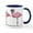 White/Navy Inside, variant on CafePress - Cool Flamingos - 11 oz Ceramic Mug - Novelty Coffee Tea Cup