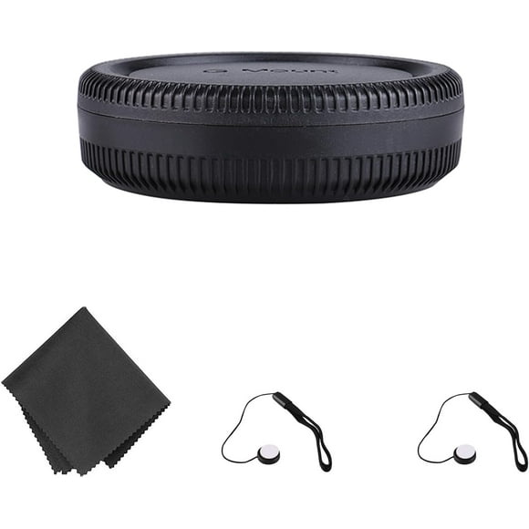 Body Cap and Rear Lens Cap Cover Kit for Fujifilm G GF GFX Mount Camera Lens Such as GFX 50S 50R 100,2PCS Lens