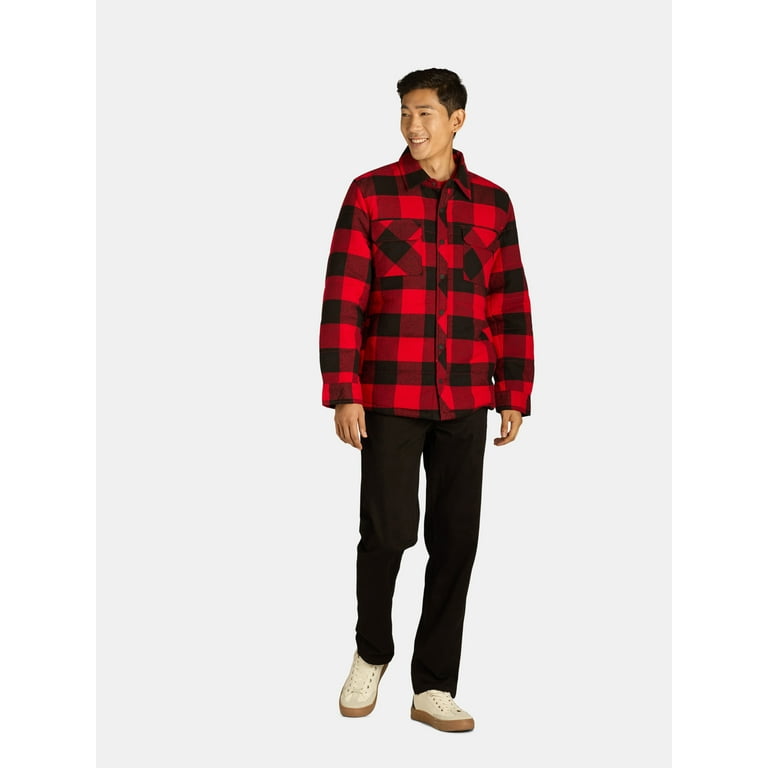 Fleece lined flannel shirt walmart hot sale