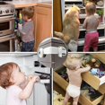 thumbnail image 3 of Safety Cupboard Locks For Children-6 Pack, Child Safety Lock For Baby Proofing Kitchen Cabinets Drawers Appliances, 3 of 5