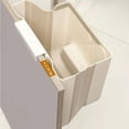 thumbnail image 3 of Foldable Wall Mounted Trash Can - Hanging Hidden Trash Bin with Lid, Large Capacity for Kitchen Cabinet & Bathroom, Space Saving（XX）, 3 of 7