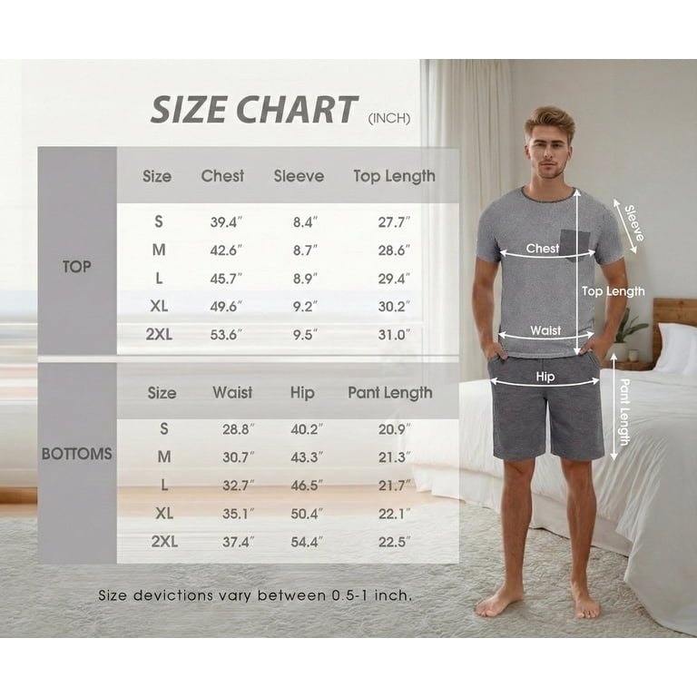 Giruns Men's Two-Piece Pajama Set with Shorts photo 7