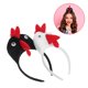thumbnail image 5 of KAKOWELY Accesorio para actuaciones, aro de pelo de gallo para actuaciones, banda para el pelo para actuaciones, aro para el pelo para actuaciones, banda para la cabeza de animal para actuaciones., 5 of 5