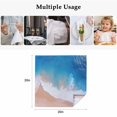 thumbnail image 4 of Blue Coastal Cloth Napkins, Summer Beach Seaside Ocean Nautical Washable and Reusable Dinner Napkins Set of 6, Table Napkin for Kitchen Party Birthday Wedding Hotel Housewarming 20"x20", 4 of 8