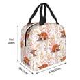 thumbnail image 4 of Kdxio Cute Sleepy Fox Print Insulated Lunch Bag,Reusable Tote Lunch Box for Women Men,Leakproof Cooler Lunch Bags for Work Office Travel Picnic, 4 of 6
