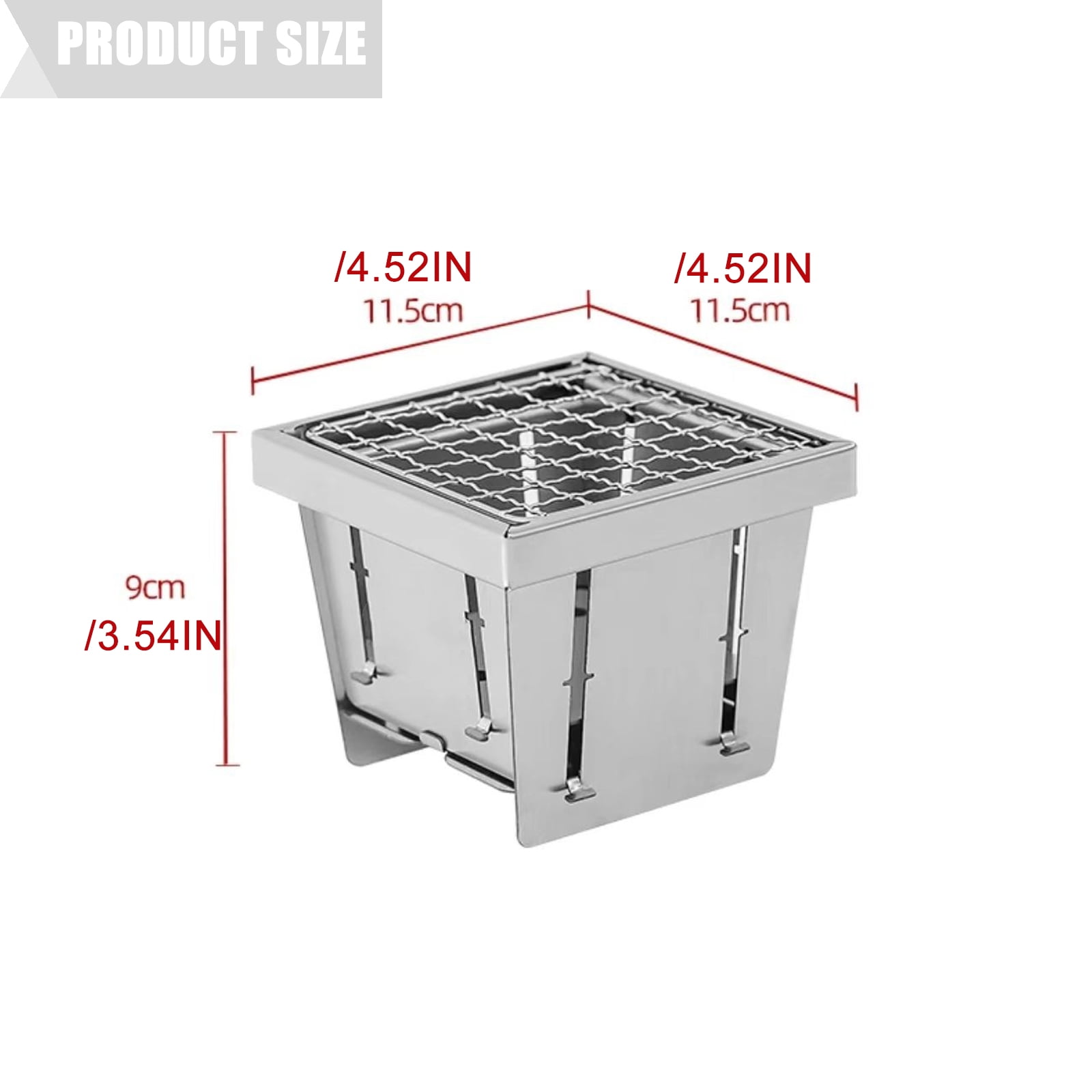 Charcoal Grills Telescoping Stainless Steel Smoker for Backpacking Campfires Portable Cooking Gear for Couple Travelers