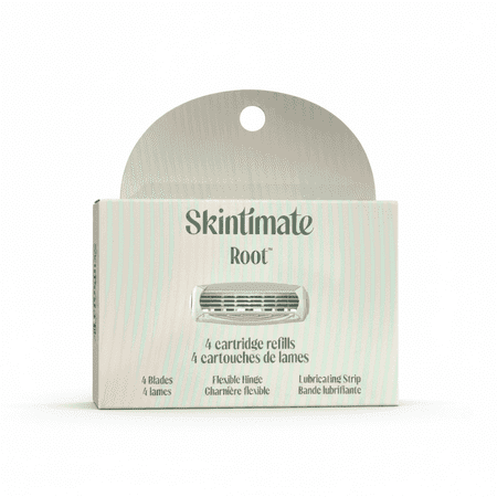 Skintimate Root 4 Smooth Shaving Razor Cartridge Refills 4 Count