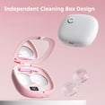 thumbnail image 3 of 2026 Ultrasonic Contact Lens Cleaner Machine Portable & Rechargeable Contact Lens Solution Cases with Blue Light, Mirror,3mode, Gentle Cleaning & Increase Brightness, for Travel, Home, Trip, 3 of 8