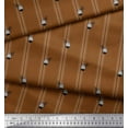 thumbnail image 3 of Soimoi Georgette Viscose Fabric Geometric Pine & Stripe Print Sewing Fabric Yard 42 Inch Wide, 3 of 3