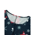 thumbnail image 4 of Genuiskids Women Sexy Christmas Print Bodysuit Plus Size Bodycon Rompers Jumpsuit Cute Long Sleeve Shorts One Piece Pajama Sleepwear Outfits, 4 of 8
