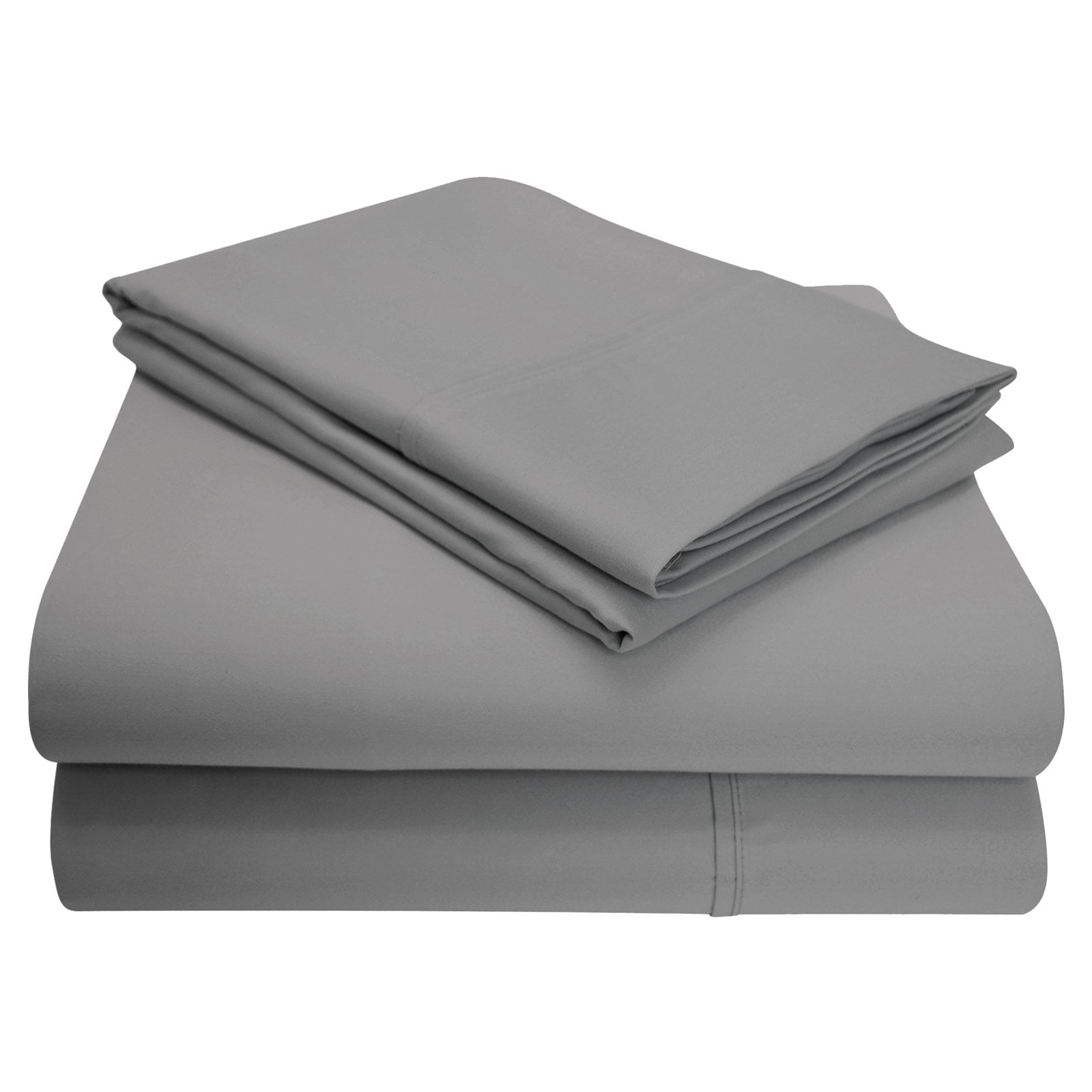 1200Thread Count Cotton and Polyester Blend Deep Pocket WrinkleFree Solid Bedding Sheets