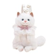 thumbnail image 3 of Mochila con forma de gato, ligera, con bonitos dibujos de animales de peluche para viajar. Blanco, 3 of 9