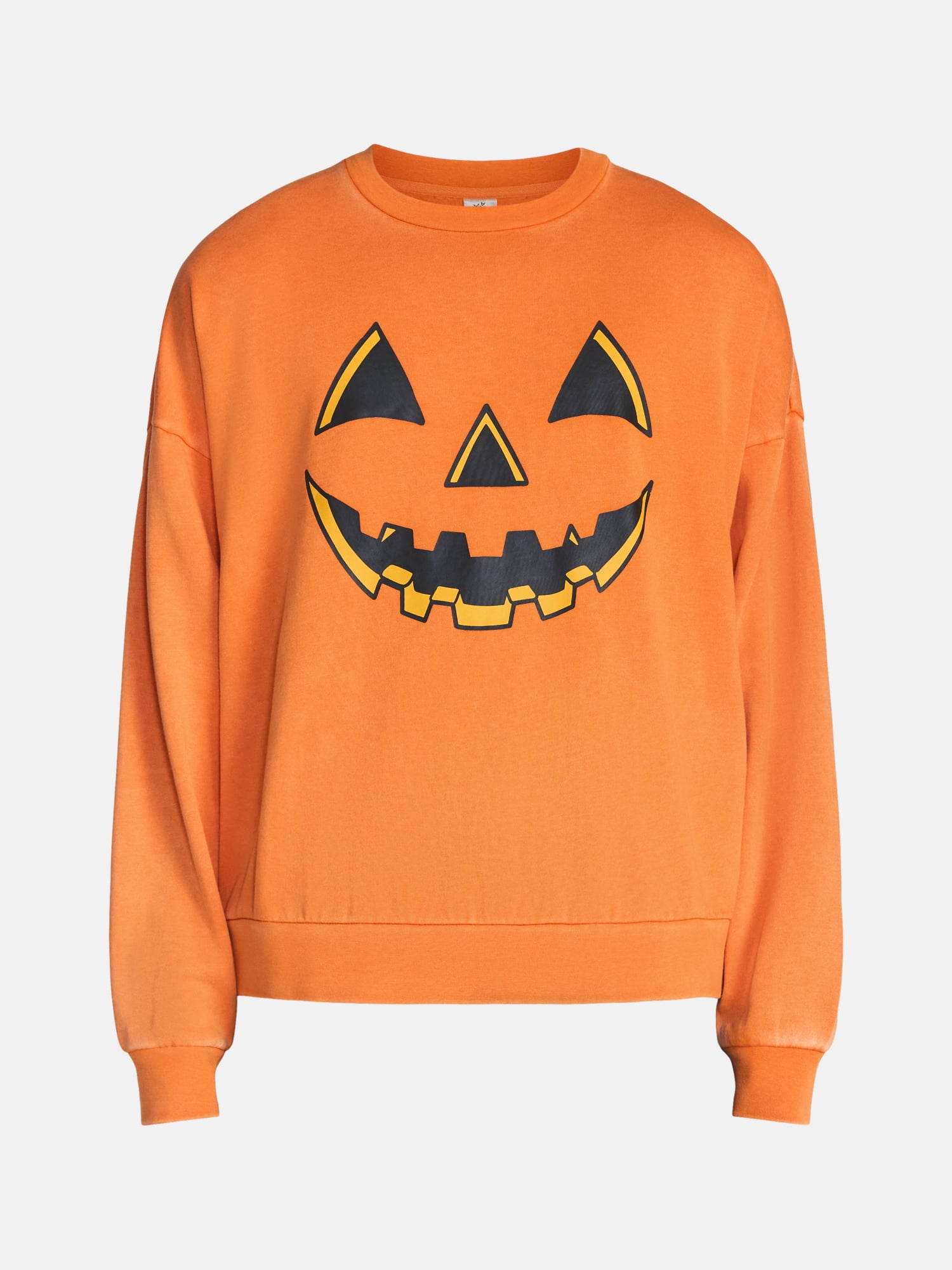 Men's Halloween Jacko Smile Graphic Long Sleeve Sweatshirt from Way to Celebrate, Sizes XS-5XB