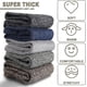 thumbnail image 4 of 5 Pairs Plus Velvet Thick Solid Color Men Wool Socks, Thick Warm Winter Socks, 4 of 5